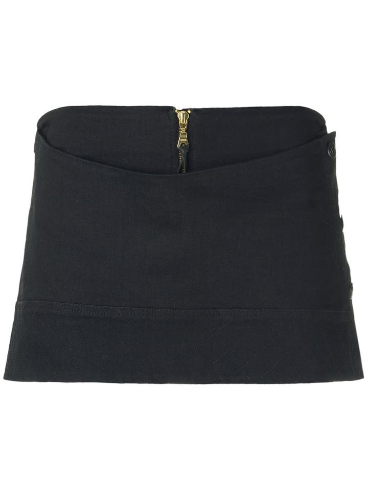 Andrea Bogosian Skorts, Women's, Size: Medium, Black, Cotton/spandex/elastane