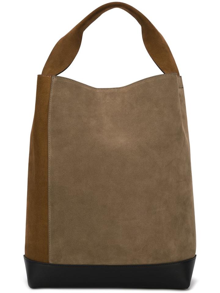 Marni Two Tone 'bucket' Tote, Women's, Green