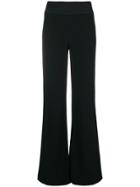 Galvan High Waist Flared Trousers - Black