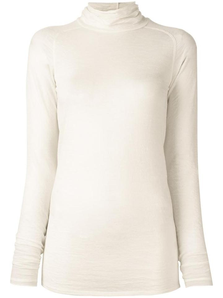 Forte Forte Roll Neck Jumper, Women's, Size: 2, White, Virgin Wool
