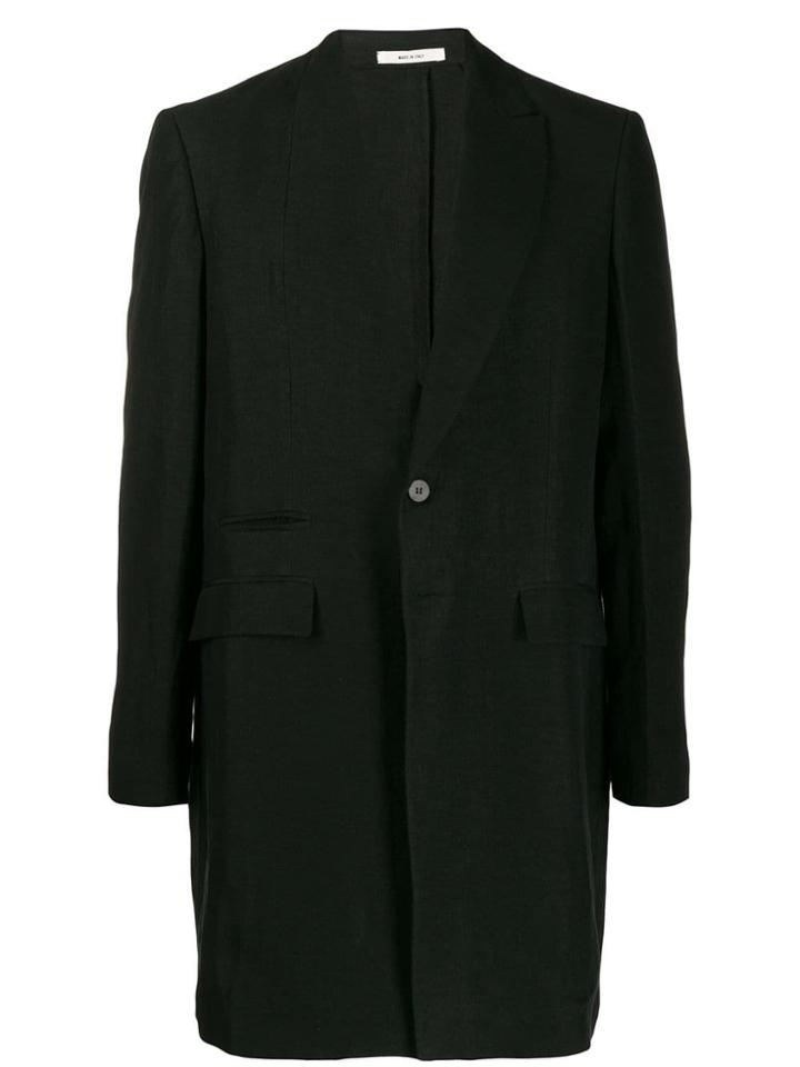 Isabel Benenato Formal Lightweight Coat - Black