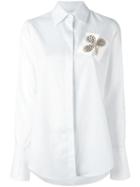 J.w.anderson Chest Pocket Shirt, Women's, Size: 6, White, Silk/cotton