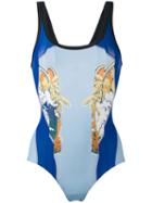 Stella Mccartney - Beach Print One-piece - Women - Polyamide/spandex/elastane - 38, Polyamide/spandex/elastane