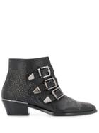 Chloé Susanna Studded Ankle Boots - Black