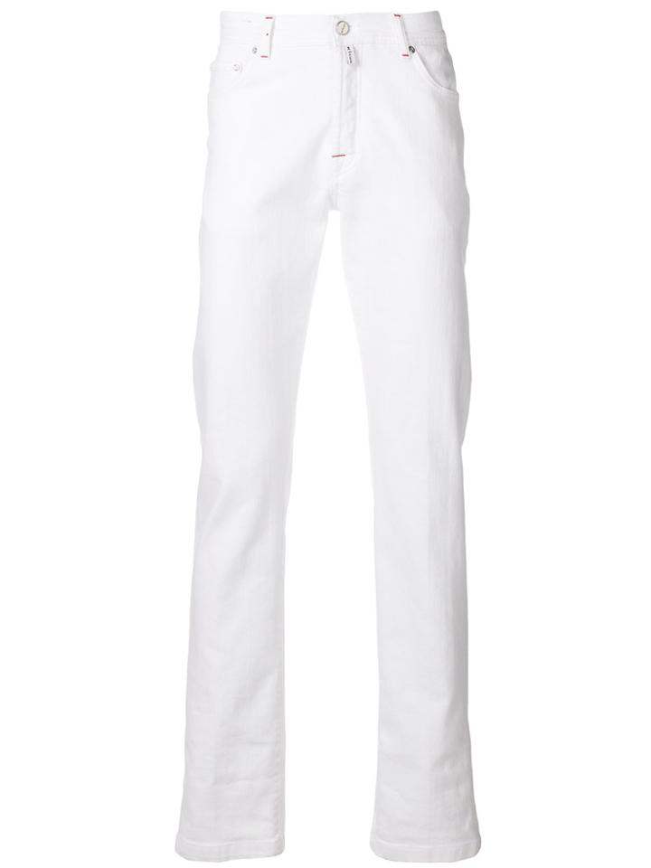 Kiton Slim-fit Jeans - White