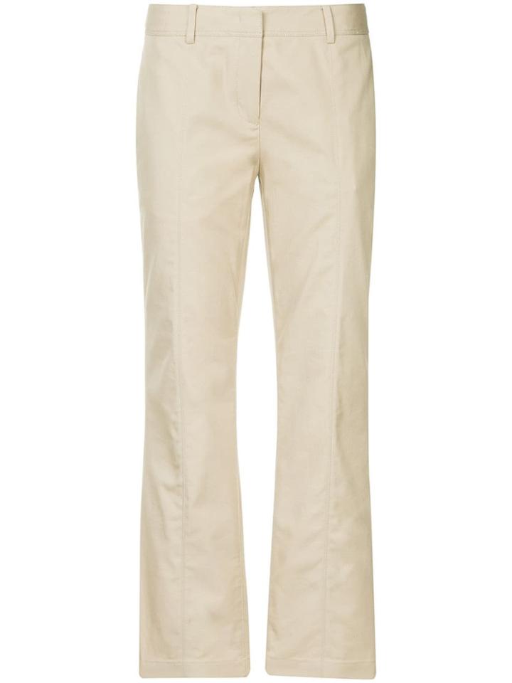 Ck Calvin Klein Cropped Trousers - Nude & Neutrals