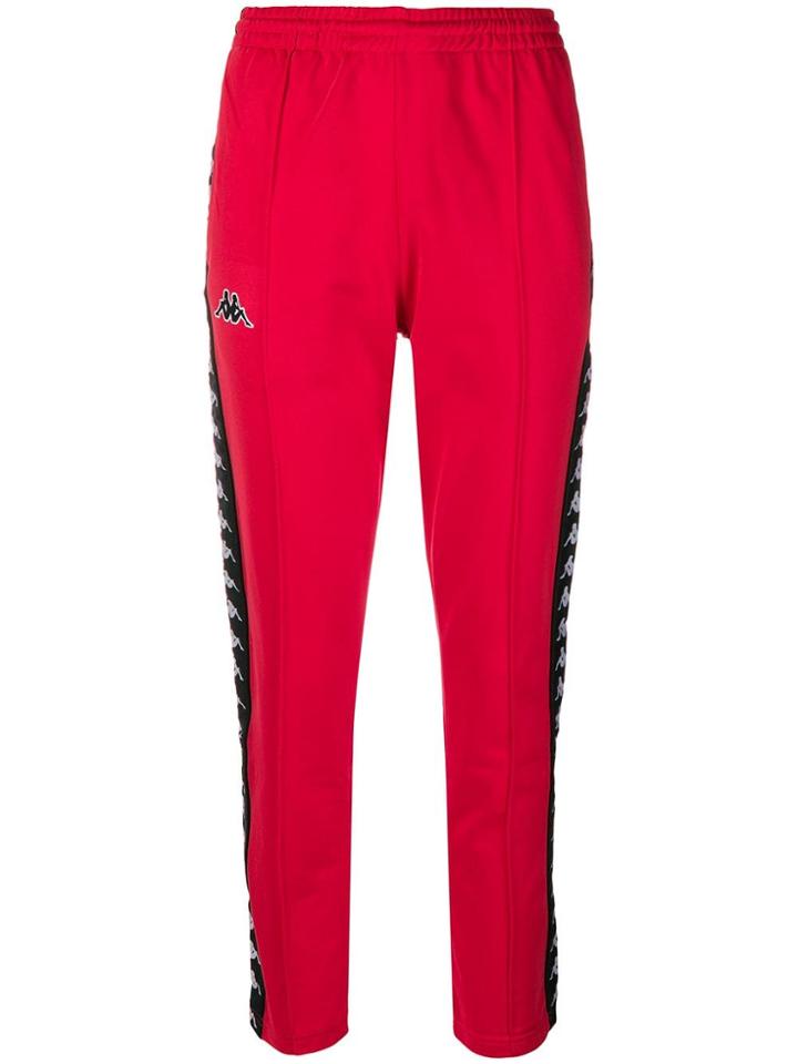 Kappa Astoria Snap Track Pants - Red