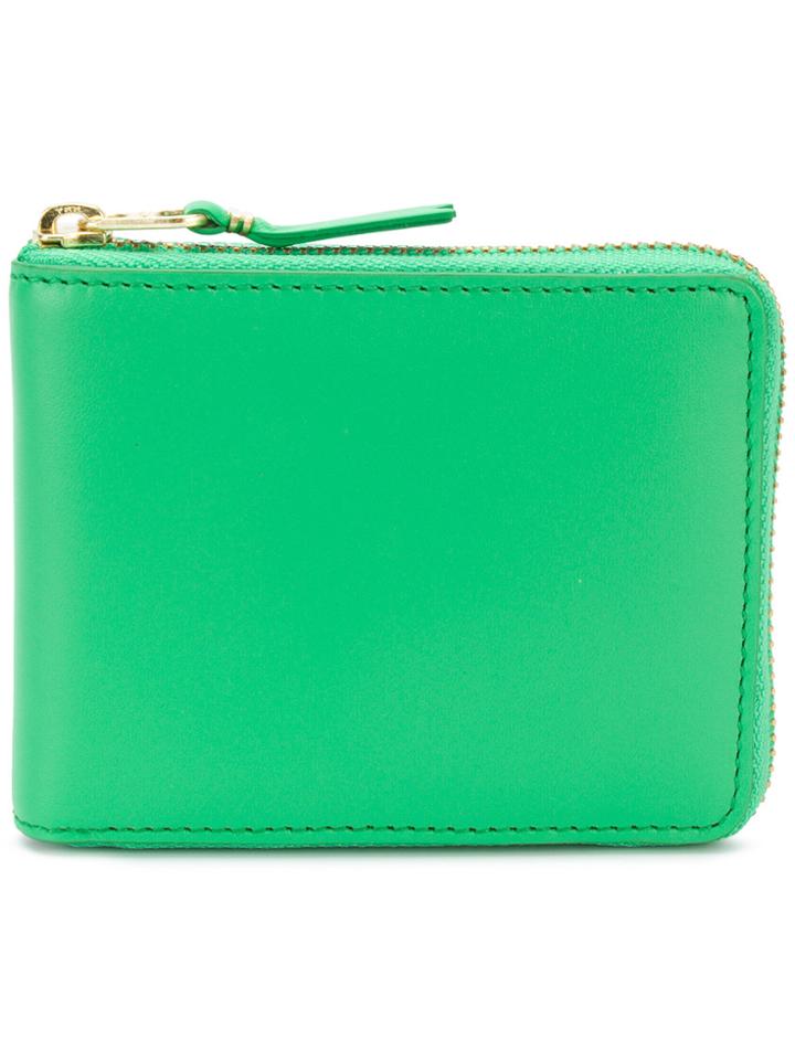 Comme Des Garçons Play Zipped Mini Wallet - Green