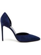 Saint Laurent Paris Pumps, Women's, Size: 37, Blue, Suede/leather