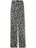 Duro Olowu - Printed Trousers - Women - Silk - 10, Black, Silk