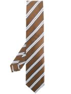 Kiton Classic Striped Tie - Brown