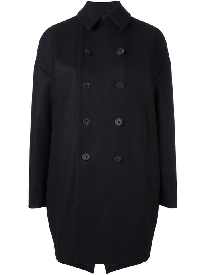 08sircus Melton Oversized Peacoat - Blue