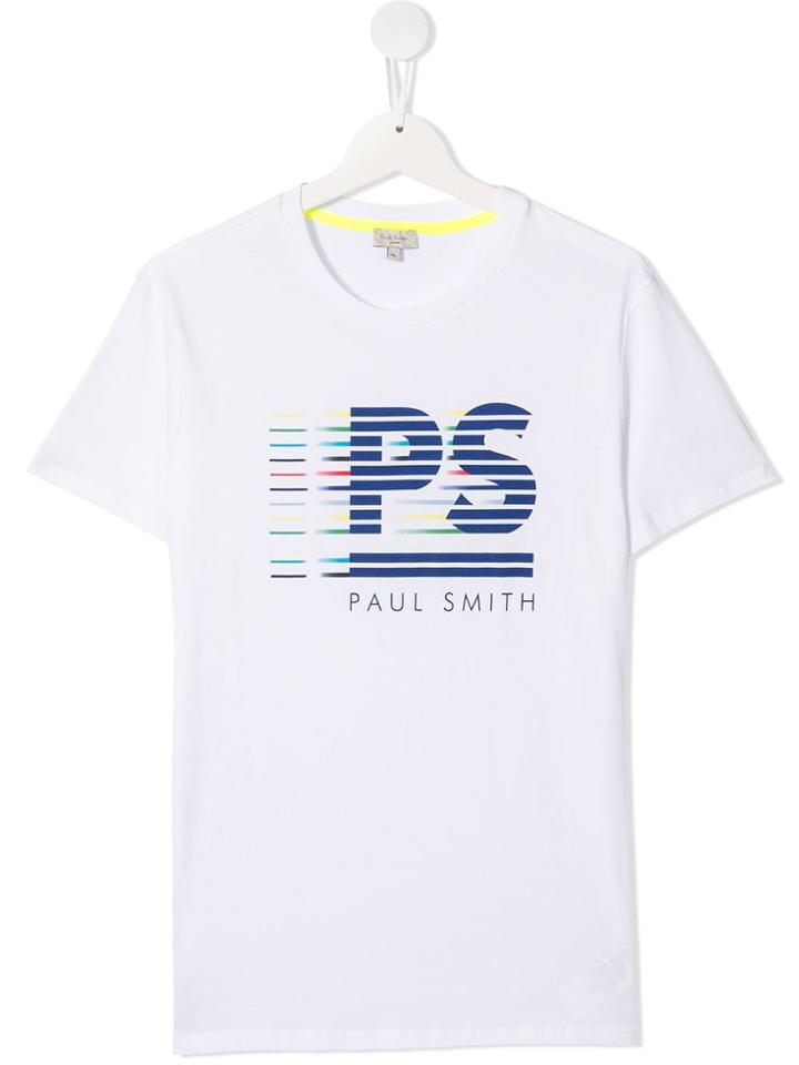 Paul Smith Junior Graphic Logo T-shirt - White