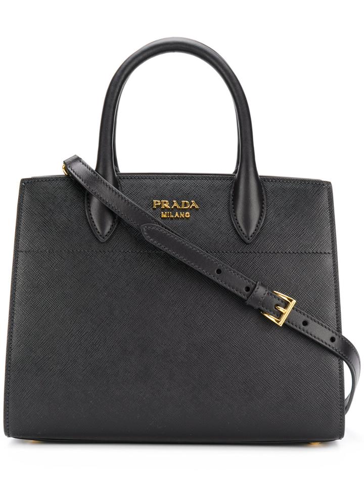 Prada Bibliothèque Small Tote - Black