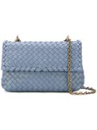 Bottega Veneta Woven Chain Shoulder Bag - Blue