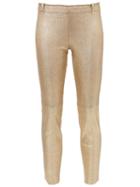 Stouls Herringbone 'mick' Trousers, Women's, Size: Small, Grey, Cotton/lamb Skin/spandex/elastane