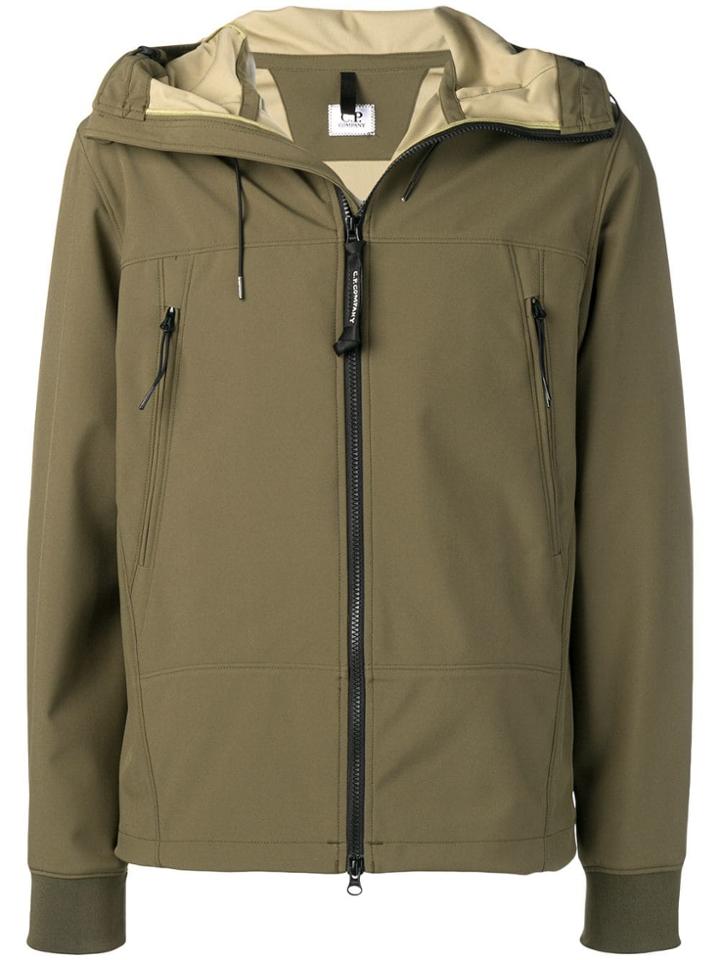 Cp Company Hooded Bomber Jacket - Green