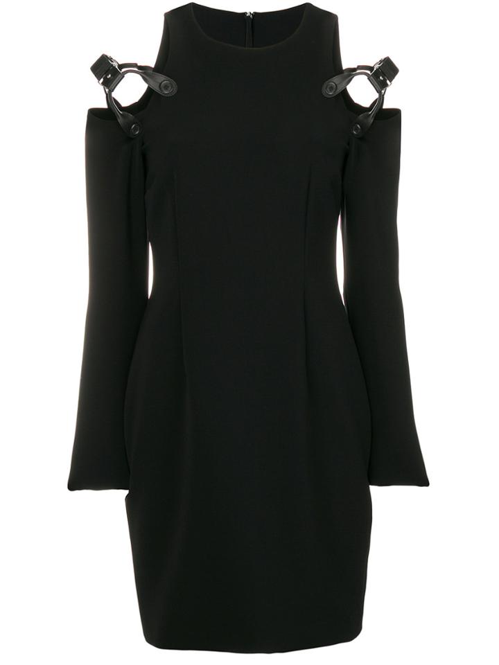 Moschino Harness Cold Shoulder Mini Dress - Black