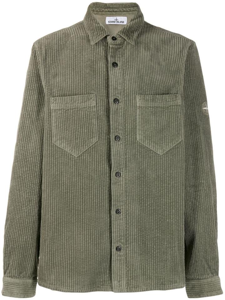 Stone Island Corduroy Shirt - Green