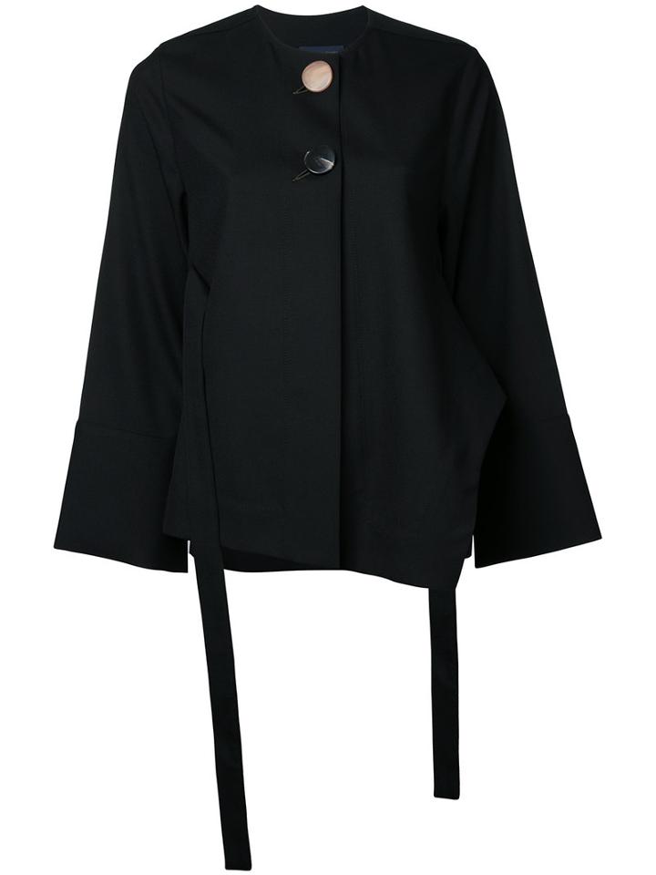 Eudon Choi Oversized Jacket, Women's, Size: 10, Black, Virgin Wool