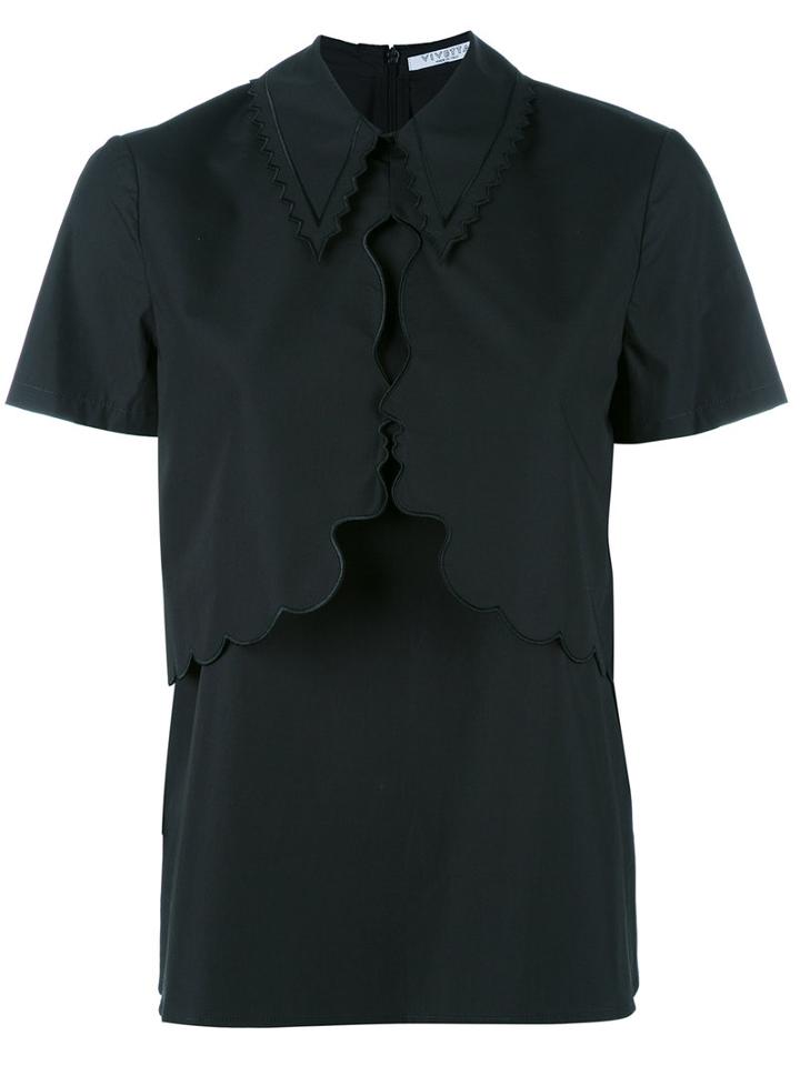 Vivetta Stenella Blouse, Size: 44, Black, Cotton