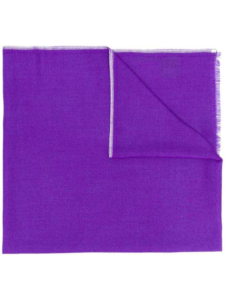 Etro Plain Scarf - Pink & Purple