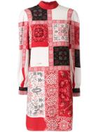 Alexander Mcqueen Patch Tunic Dress - Red