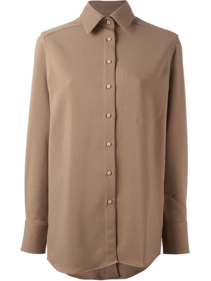 Each X Other 'lose' Oversized Shirt, Women's, Size: Small, Brown, Polyester/viscose/spandex/elastane