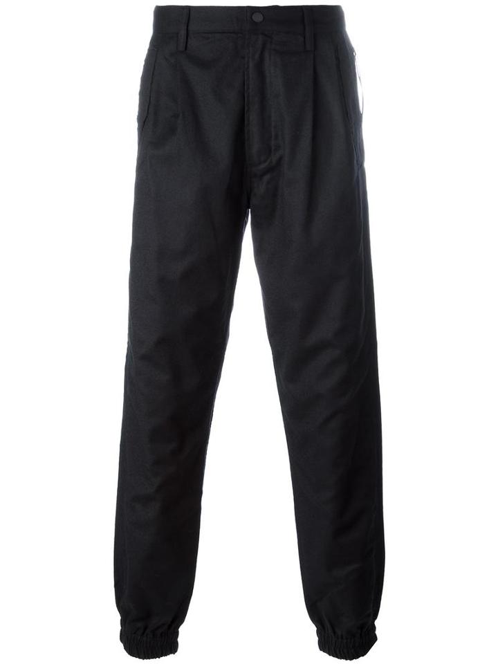 Maharishi Elasticated Tapered Trousers, Men's, Size: Large, Black, Wool