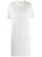 Jil Sander Patchwork Jersey Dress - White
