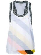 P.e Nation - Double Play Tank Top - Women - Cotton/polyester - L, White, Cotton/polyester