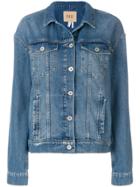 Paige Classic Fitted Denim Jacket - Blue