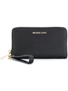 Michael Michael Kors Wrist Strap Zip Wallet - Black