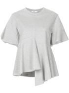 Goen.j Asymmetric Paneled T-shirt - Grey