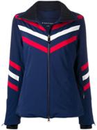 Perfect Moment Chevron Stripe Jacket - Blue