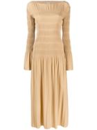 Toteme Ruched Dress - Neutrals