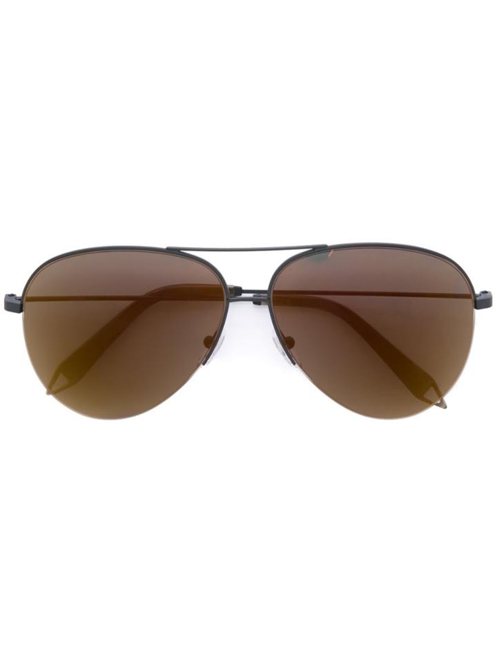 Victoria Beckham 'classic Vitoria' Aviator Sunglasses - Black