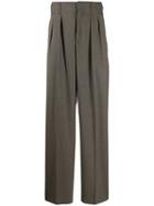 Maison Kitsuné Pleated Trousers - Brown