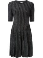 M Missoni Flared Knit Dress, Women's, Size: 38, Black, Polyester/polyamide/viscose/spandex/elastane