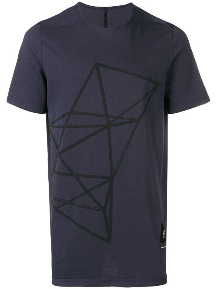 Rick Owens Drkshdw Linear Graphic T-shirt - Blue