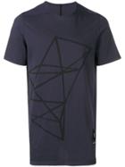 Rick Owens Drkshdw Linear Graphic T-shirt - Blue