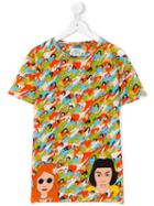 10x10 An Italian Theory Kids - Crowd Print T-shirt - Kids - Cotton - 14 Yrs