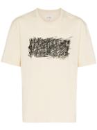 Maison Margiela Scribbled Logo Print T-shirt - Nude & Neutrals