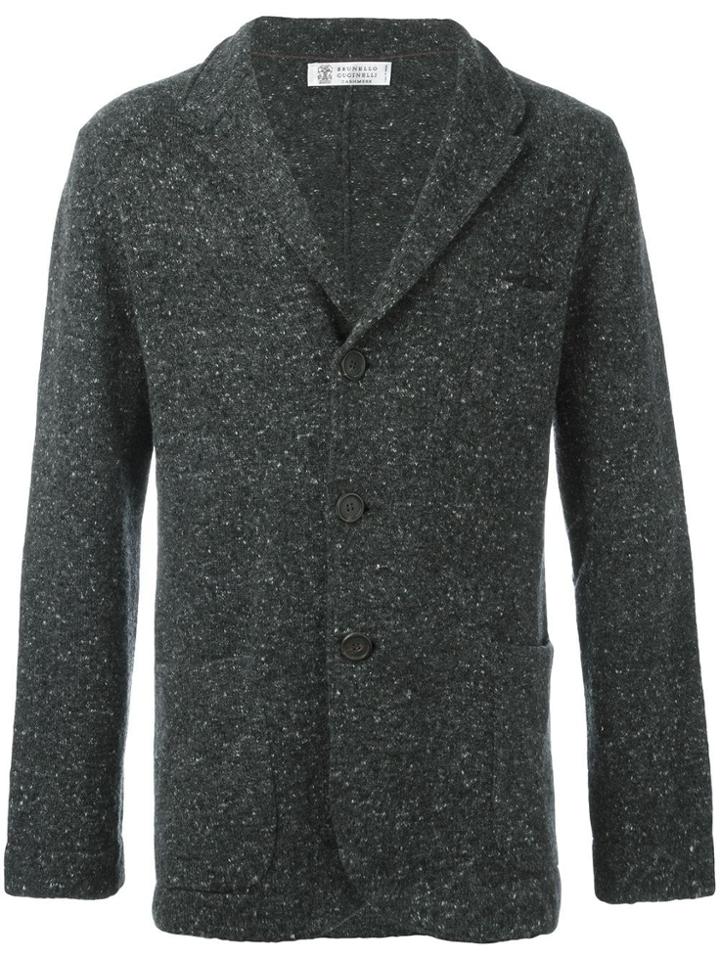 Brunello Cucinelli 'fumo' Cardigan - Grey