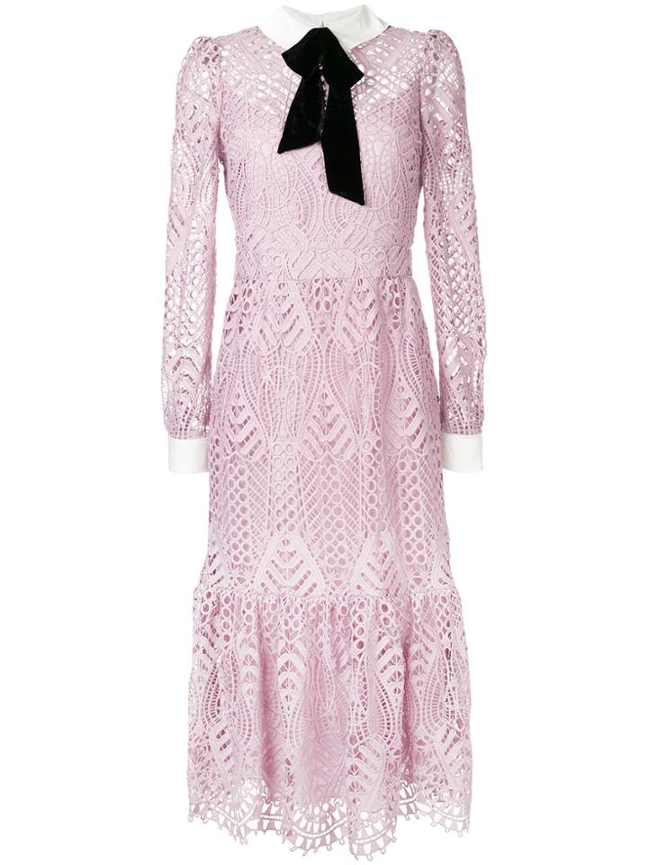 Temperley London New Moon Dress - Pink & Purple
