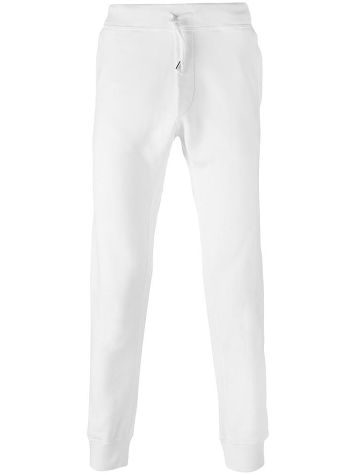 Dsquared2 Exposed Seam Track Pants, Men's, Size: Xs, White, Cotton