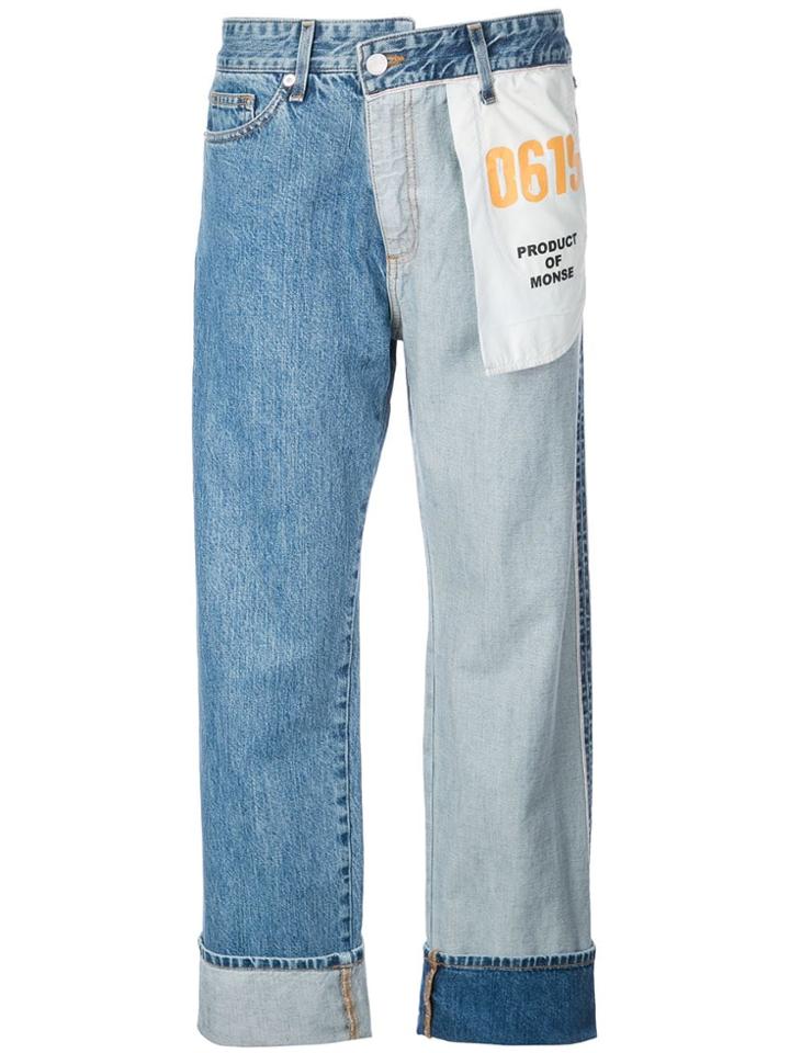 Monse Straight-leg Inside Out Jeans - Blue