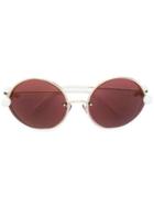 Marni Eyewear Round Acetate Sunglasses - Metallic