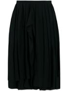 Yohji Yamamoto Draped Knit Skirt - Black