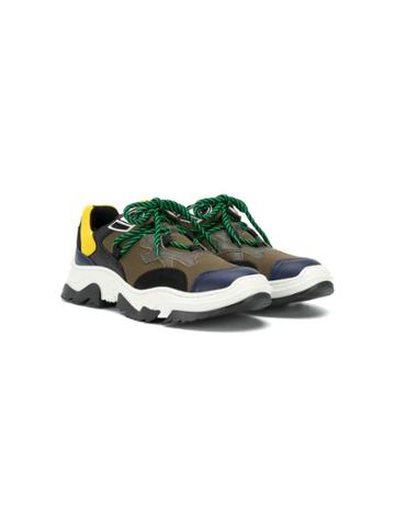 No21 Kids Lace-up Sneakers - Green